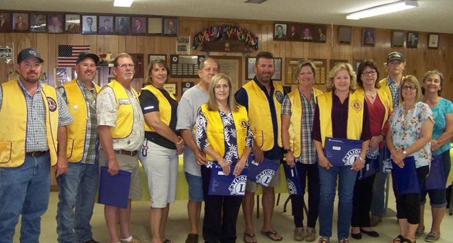 The Pierson Lions Club recently welcomed new members. (Photo provided)