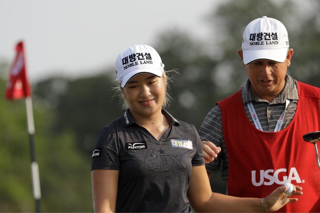 Coming off her first major title last week, the U.S. Women's Open, Jeongeun Lee6 shot an 8-under 63 to grab a share of the lead after Friday's opening round in the ShopRite LPGA Classic in New Jersey. [AP file Photo/Steve Helber]