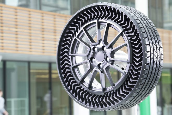 Michelin says airless tires could be standard by 2024. [MICHELIN]