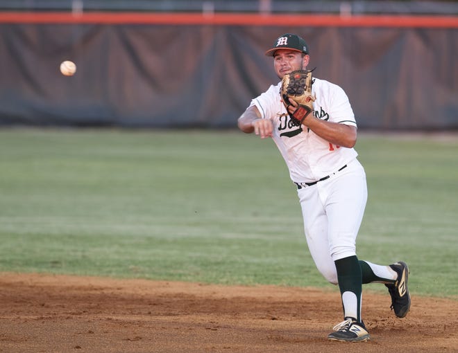 Mosley second baseman Drew Yeager was regarded as a steady source of leadership in the 2019 season. [JOSHUA BOUCHER/THE NEWS HERALD]