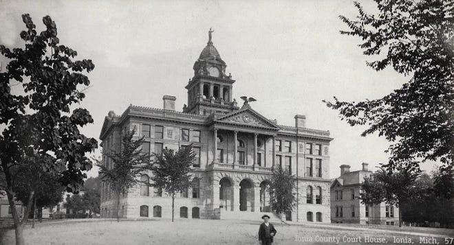 The Ionia County Courthouse, back in the day.