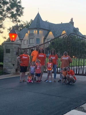 Moms Demand Action for Gun Sense in America organized to have orange lights at Cedar Crest displayed throughout the weekend in honor of gun violence awareness. [Submitted]