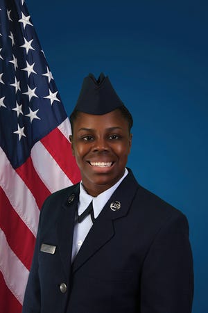 U.S. Air Force Reserve Airman 1st Class Curtasia K. Deal recently graduated from basic military training at Joint Base San Antonio-Lackland, San Antonio, Texas. [Provided photo]