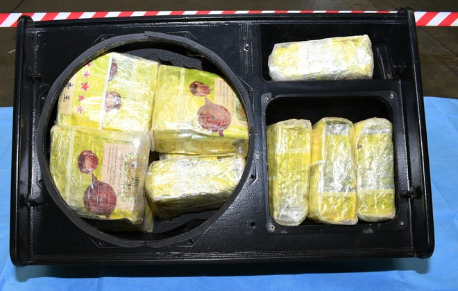 Methamphetamine seized by Australian Border Force. (courtesy of Australian Federal Police via AP)