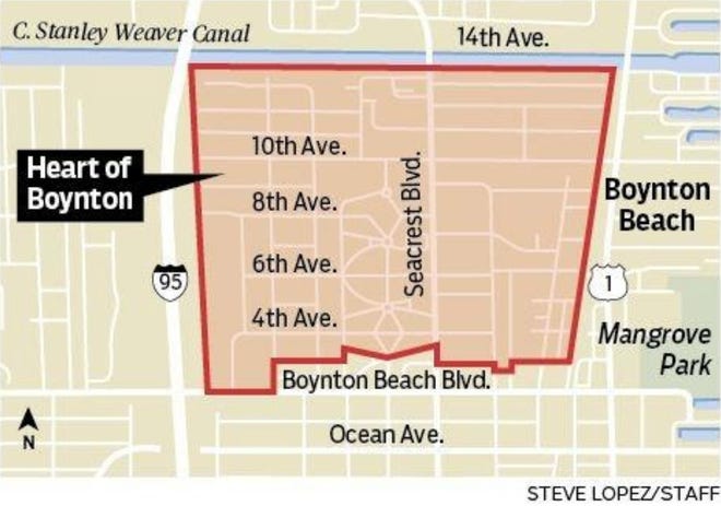 The city's plan to revamp the Heart of Boynton is moving along. [FILE PHOTO / palmbeachpost.com]
