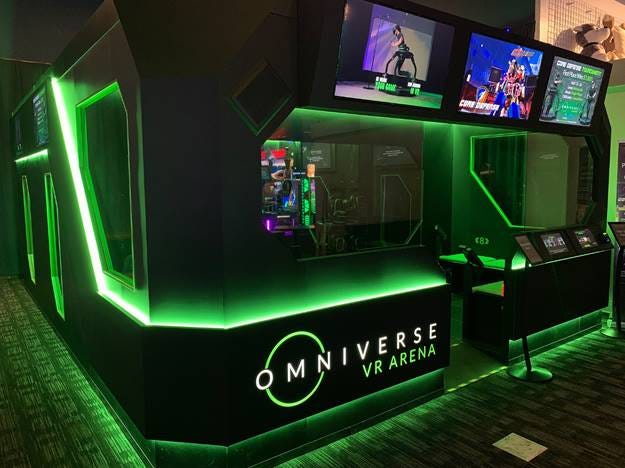A photo of the new Omniverse VR Arena.