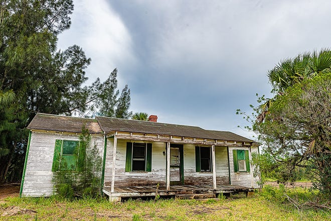 The city of St. Augustine is giving away this house, built in the 1940s, at 91 Coquina Ave. in the Davis Shores community to someone who would have to move the structure off the property where a park is planned. The city hopes to have the house relocated and preserved and is offering a $5,000 stipend, the approximate cost of demolition, as assistance. [PETER WILLOTT/THE RECORD]