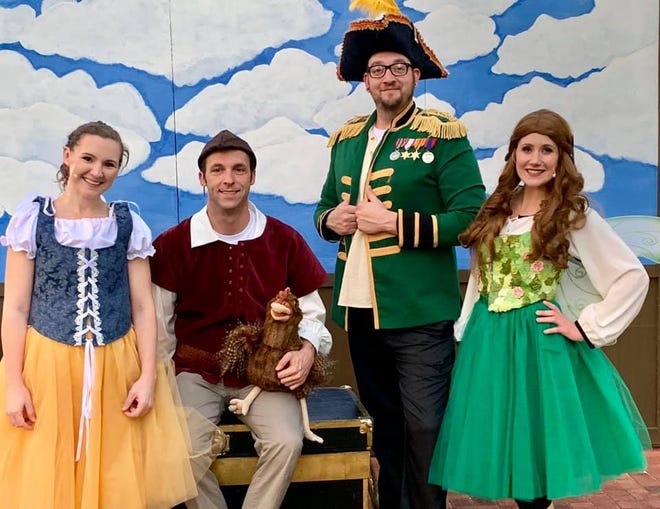 Actors from the Seaside Repertory Theatre perform 'Jack and the Beanstalk' each Wednesday in Rosemary Beach. [CONTRIBUTED PHOTOS]