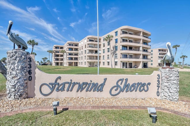 This exquisitely decorated, two-bedroom, two-bath oceanfront unit is in Fairwinds Shores, which is close to fun spots like Lagerhead's Bar & Grill and High Tide's at Snack Jack's. [Realty Pros Assured]