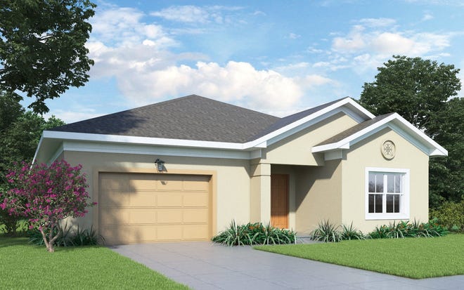 The Pensacola model at 5652 Estero Loop in Port Orange will be a brand-new, three-bedroom, two-bath home when completed.