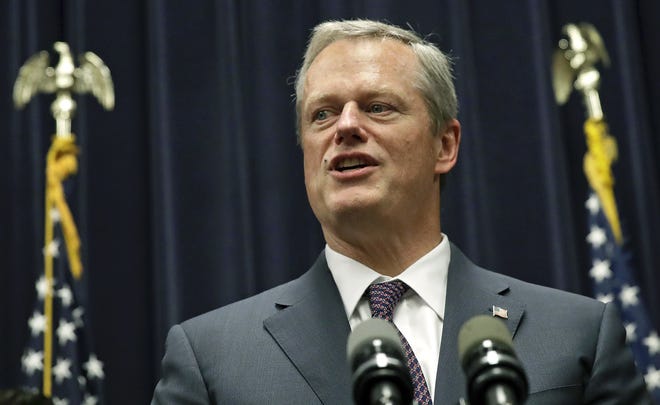 Gov. Charlie Baker quickly signed into law a bill imposing a three-month delay to the start of a payroll tax to fund paid family and medical leave benefits for all Massachusetts workers. The payroll tax now takes effect on Oct. 1.   [AP File Photo]
