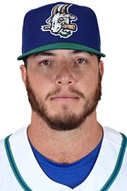 Hartford Yard Goat RP Logan Cozart pitched a scoreless inning on Thursday at Canal Park as the Indian Valley grad has allowed just one run out of his last 14 apperances. The RubberDucks, who swept the series, won 3-2 on Thursday.