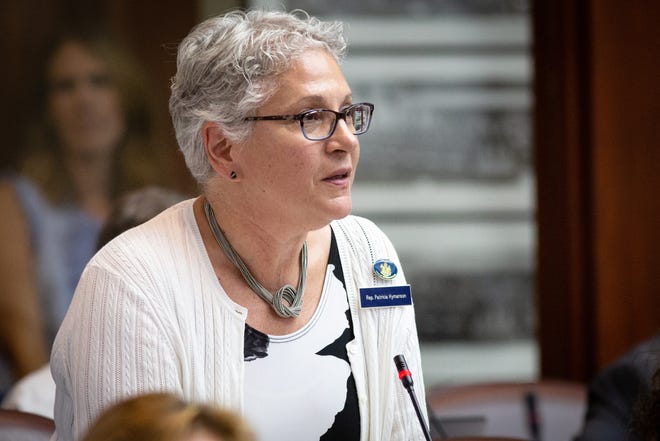 Maine state Rep. Patricia Hymanson, D-York, said she felt “a pride in the legislative process,” following Gov. Janet Mills’ decision to sign the bill that she sponsored into law this past week. [Troy R. Bennett/Bangor Daily News photo]