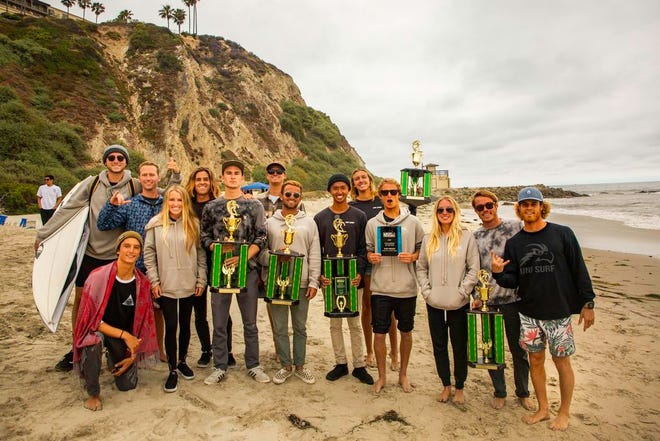 The UNF Surf Team placed second at the NSSA Championships in California. [Ian Bunch/Special to the Times-Union]