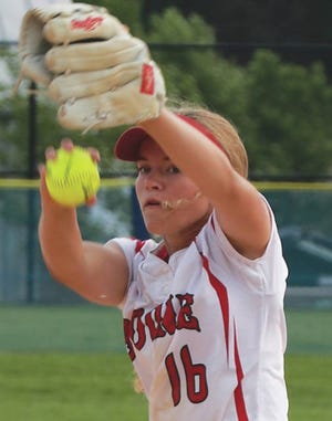 Boone pitcher Emma Dighton is 7-5 this season with a 3.68 ERA through 72 1/3 innings. She’s also batting .528 with eight home runs, four doubles and two triples.