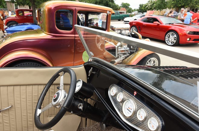A 1932 Ford roadster, one of many classic cars at the Blue Flame Cruisers Car Show during Bastrop's Juneteenth celebration on Saturday. [TERRY HAGERTY/ FOR BASTROP ADVERTISER]