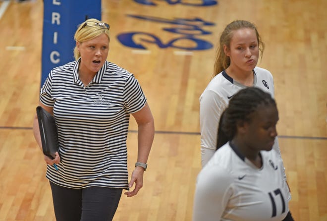 Longtime Columbia College volleyball coach Melinda Wrye-Washington has been named head varsity volleyball coach at Eldon High School, her alma mater. [Don Shrubshell/Tribune file]