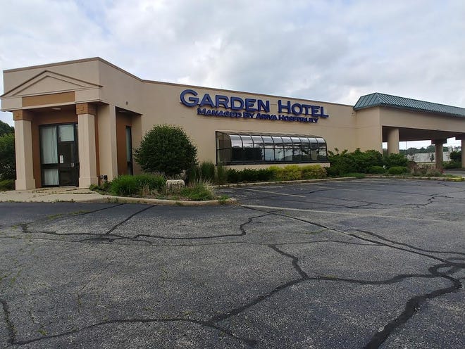 The Garden Hotel as pictured Monday, June 17, 2019, at 200 Dearborn Ave., in South Beloit, closed in March for basement flooding repairs that have yet to be made. South Beloit officials have been unable to contact the hotel's owners. [CHRIS GREEN/RRSTAR.COM STAFF]