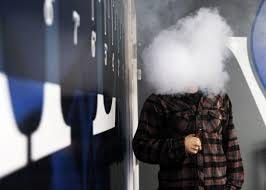 An e-cigarette user. (Alyssa Stone/Wicked Local photo)