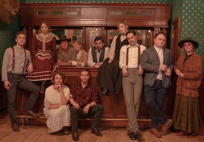 For their music video for "My Baby's Gone," the members of the Oklahoma City bluegrass band Steelwind and some of their collaborators donned period dress for filming inside the National Cowboy & Western Heritage Museum’s Prosperity Junction, a replica turn-of-the-20th-century cow town. The video was directed and edited by Mat Miller. [Photo provided]
