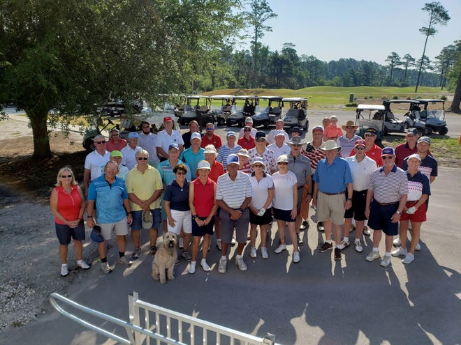 Twenty pairs of golfers arrived at the Harbour Pointe Golf Course to participate in the Memorial Day Superball Tournament. [CONTRIBUTED PHOTO]