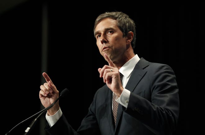 Former U.S. Rep. Beto O'Rourke. D-El Paso, will be among the candidates participating in Wednesday night's Democratic presidential debate. [Charlie Neibergall/Associated Press]