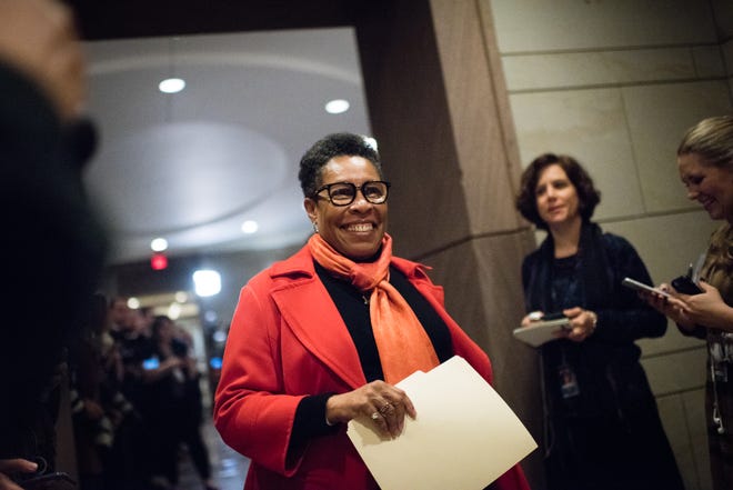 Rep. Marcia Fudge, D-Ohio, pictured last year, criticized a retired Minnesota man last week for what she called a "ridiculous millionaire stunt." The man, who says he has a net worth of more than $1 million, applied for food stamps and received them. MUST CREDIT: Washington Post photo by Sarah L. Voisin.