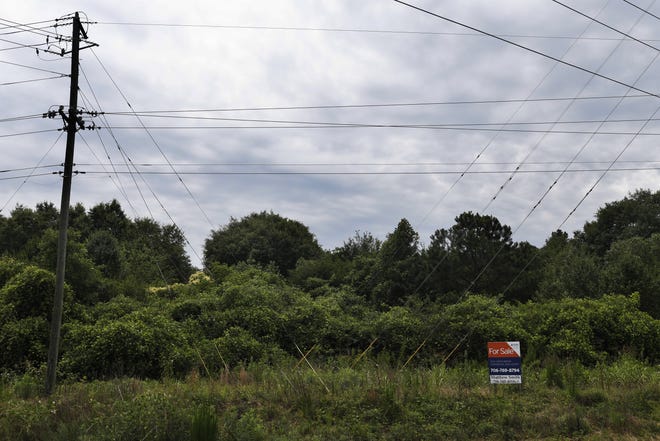 This site in Oconee County is the site of a new administration building that will go up sometime in the future. [Photo/Joshua L. Jones, Athens Banner-Herald]