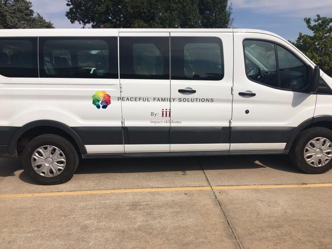 The Peaceful Family Solutions van that was stolen sometime between Tuesday afternoon and Wednesday morning in Oklahoma City. [Photo Provided]