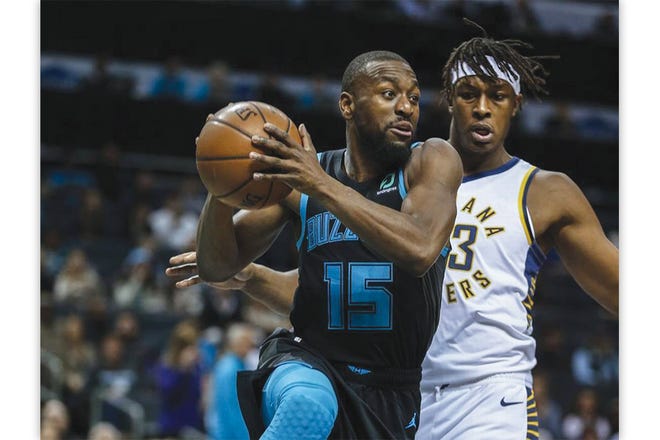 Hornets guard Kemba Walker (15) is likely to leave the team when NBA free agency begins next week.