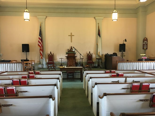 The interior of the church. [Herald News photo | Linda Murphy]