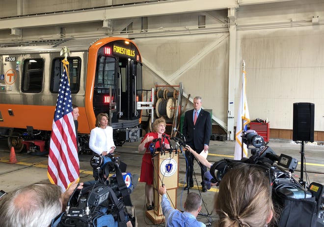 Transportation chief Stephanie Pollack said, "We are going to be asking every contractor, 'Can you move the milestones up?'"  [State House News Service Photo / Matt Murphy]