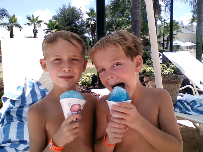 Free snow cones will be offered downtown West Palm Beach from noon to 2 p.m. on Saturday through the summer. [Provided]