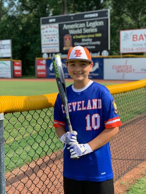 Asher Smith is among the youngest members of the Cleveland County Post 155-82 Junior Legion baseball team. [Dustin George / The Star]