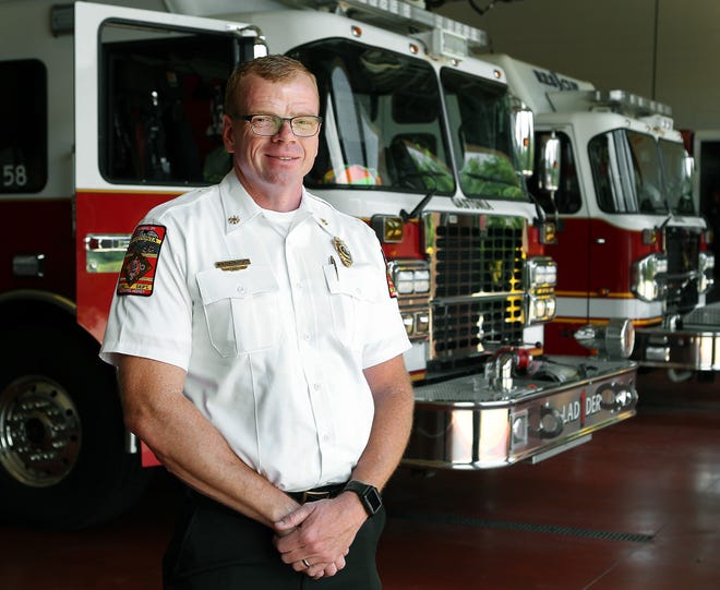 Deputy Chief Mark Rutherford of the Gastonia Fire Department. [JOHN CLARK/THE GASTON GAZETTE]