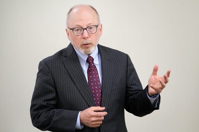Executive Councilor Andru Volinsky, whose district includes Durham and the Tri-Cities, announced the formation of a gubernatorial exploratory committee Monday, a first step in a bid to challenge incumbent Gov. Chris Sununu. [Rich Beauchesne/Seacoastonline]