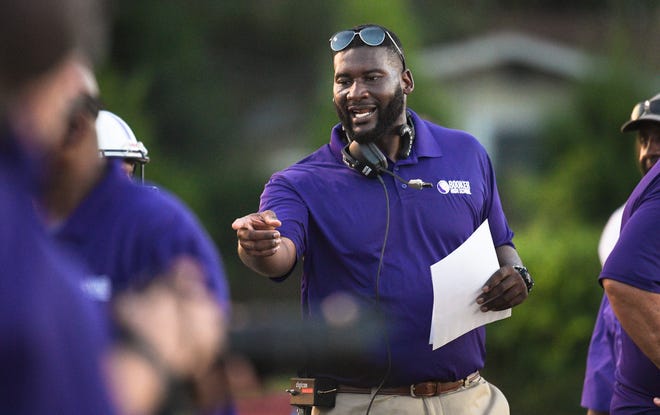 Former Booker head coach Dumaka Atkins had been accused of falsifying grades by Sarasota School District officials, but the state has declined to investigate the matter. [Herald-Tribune staff photo / Dan Wagner]
