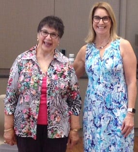 AAUW of the Cape Fear Area, formerly AAUW, Wilmington Branch, celebrated the 65th anniversary of its founding in Wilmington, and installation of a new president. Pictured left is Phyllis Leimer, incoming president, and Robin Zalob, one of three outgoing co-president. [CONTRIBUTED PHOTO]