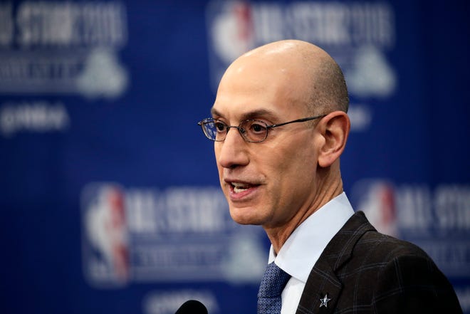 NBA Commissioner Adam Silver says there's no magic number when it comes to how many games are right for an NBA regular season. [AP Photo/Gerry Broome, File]