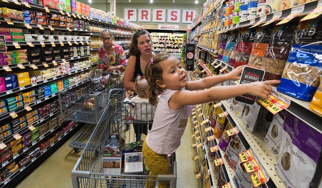 Lucky's Market at the Westfield Siesta Key mall opened 2017. The Colorado-based natural foods grocery store is adding a 120,000-square-food distribution center in Orlando. [Herald-Tribune archive]