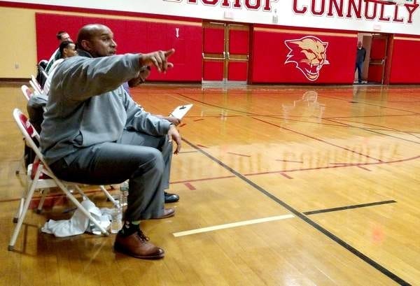 Rob Delaleu has resigned after 11 seasons as the men's basketball coach at Bristol Community College. He announced his resignation in a Facebook post. [FILE PHOTO]