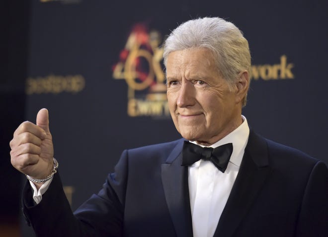 "Jeopardy!" host Alex Trebek at the 46th annual Daytime Emmy Awards in May. [Photo by Richard Shotwell/Invision/AP]