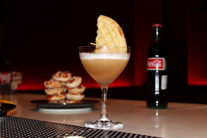 The L'Eggo My Eggo Martini is just one of the outlandish cocktails available at the themed cocktail bar at the W Austin in July. [Contributed by W Austin]