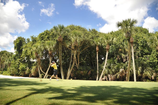 Colin Monagle hits his tee shot on the 13th hole of Ponte Vedra Inn and Club's Ocean course during the 2014 Gate Invitational. The 2019 tournament has been cancelled due to renovation on the Ocean Course. [File]