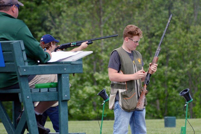 Will Carleton/North Adams-Jerome’s clay target team was one of multiple teams from the county who participated in the Michigan Clay Target Championships for the first time in June.