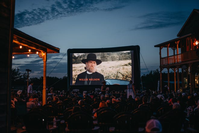 A screening of "Red Headed Stranger," starring Willie Nelson, begins in Luck, Texas, on Saturday, July 6, 2019. [Contributed/Brooke Hamilton]