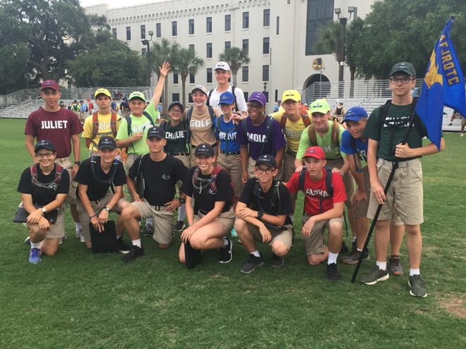 Cadets from Mainland High School's AFJROTC program recently attended a Cadet Leadership Course at The Citadel. (Photo provided)