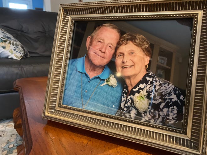 A photo Arthur and Joanne Nevsted on their 60th wedding anniversary. [Dustin George / The Star]