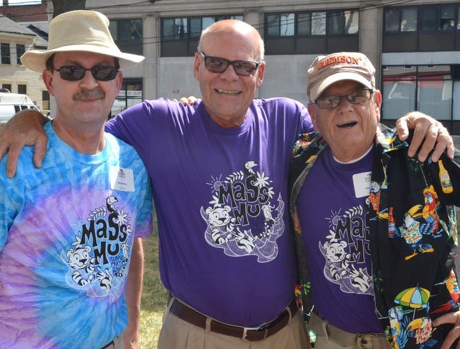 Rick Altimus (from left) Joel Vogt, and Dave Cottrill attend the 2016 Island Party.

(Photo provided)