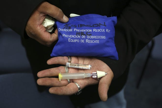 A kit containing Naloxone, the opioid overdose antidote, in New York, May 27, 2014. Hiroko Masuike/The New York Times